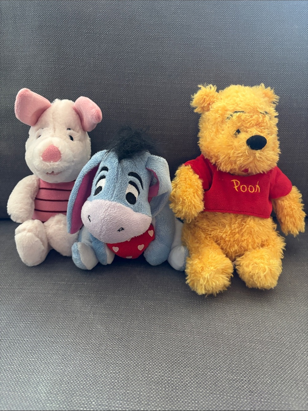 Three plushies